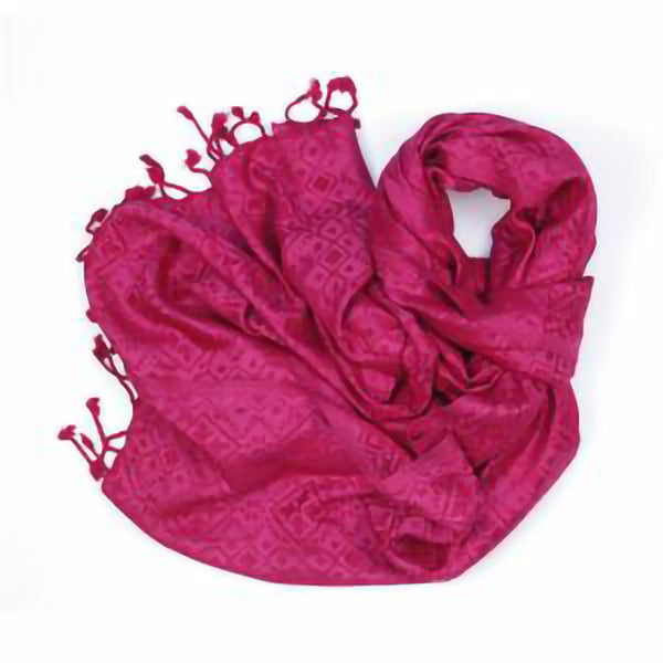 Raspberry Viscose Scarf