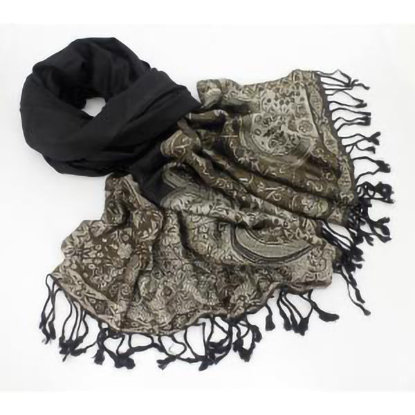 Baroque Floral Viscose Scarf