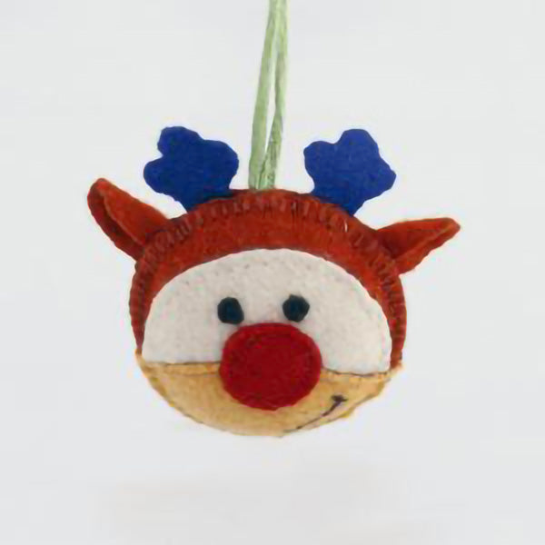 Felted Rudolph Ornament