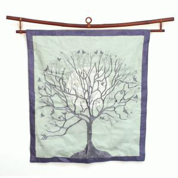 Green Moon Tree Wall Hanging
