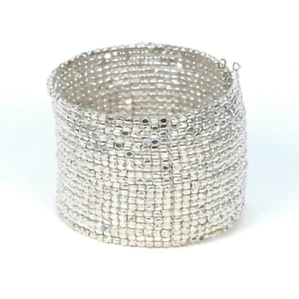 Gleaming Silver Stretchy Cuff