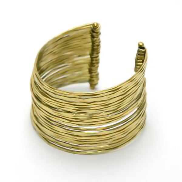 Brass 24-Strip Cuff