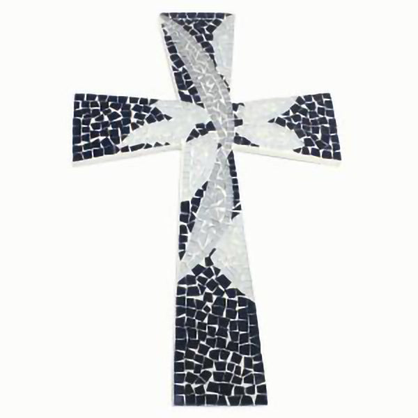 Blue Mosaic Cross