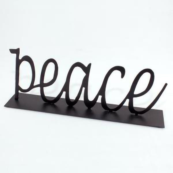 "Peace" Silhouette Sign