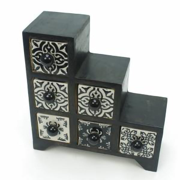 Six Drawer Black Chest