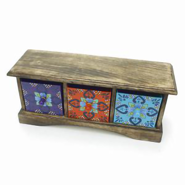 Three Drawer Tin Chest