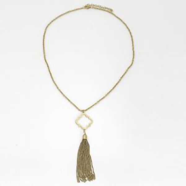 Bronze Tassel Necklace