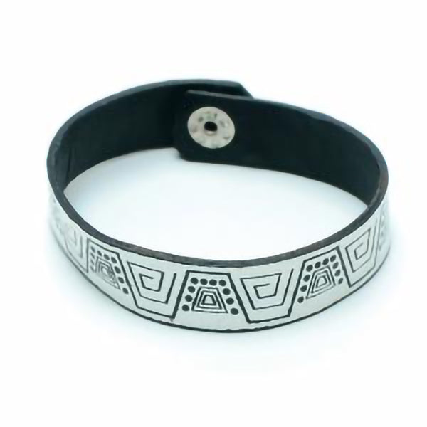 White Waves Leather Bracelet