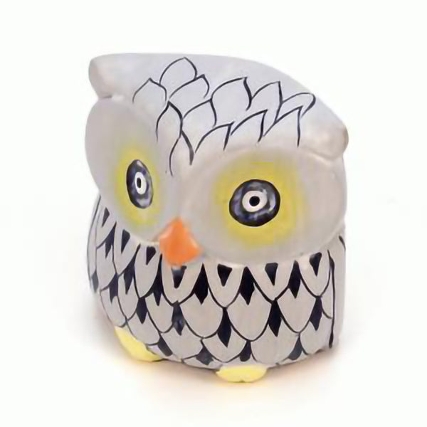 Wise Owl Grey Sculpture (Sm)