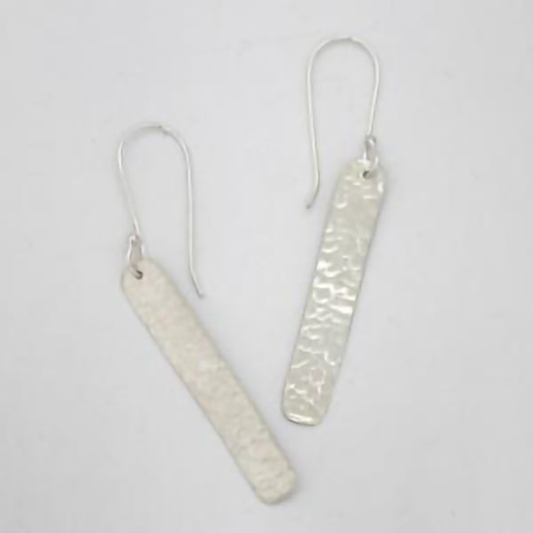Silver Bar Earrings