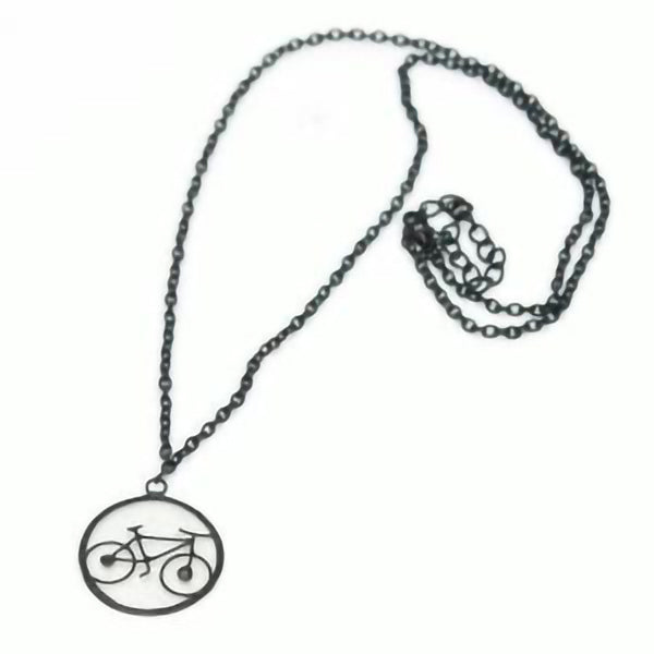 Bicycle Capiz necklace