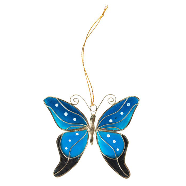 Blue Capiz Butterfly