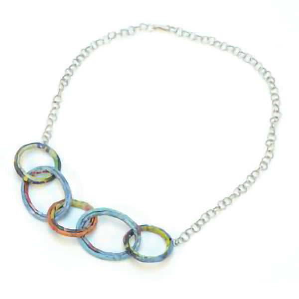 Newspaper Links Necklace