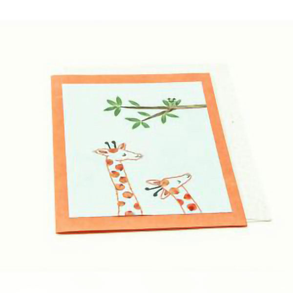 Giraffe Family Card