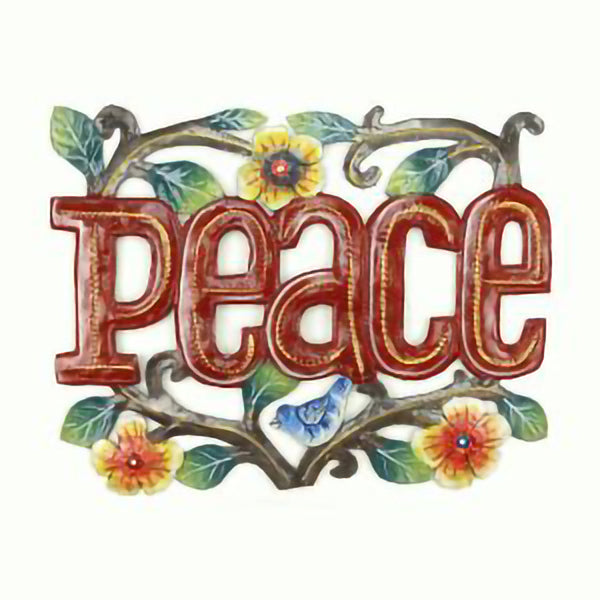 Peace Garden Cut Metal Wall Art