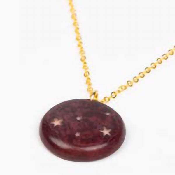 Tagua Purple Stars Necklace