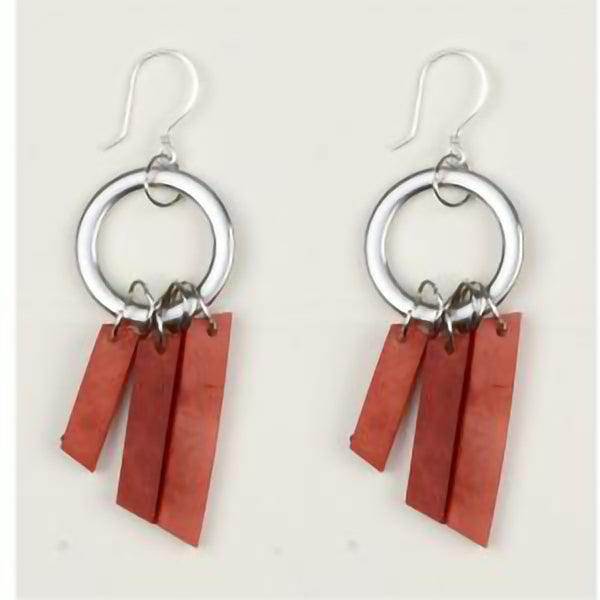 Triple Tagua Earrings