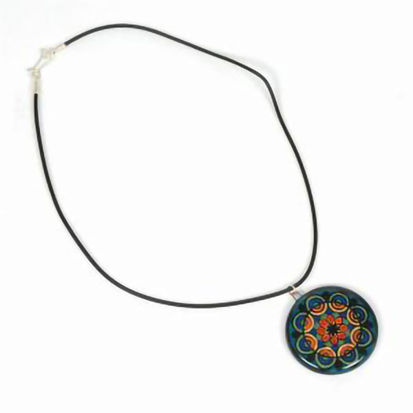 Glass Medallion Necklace