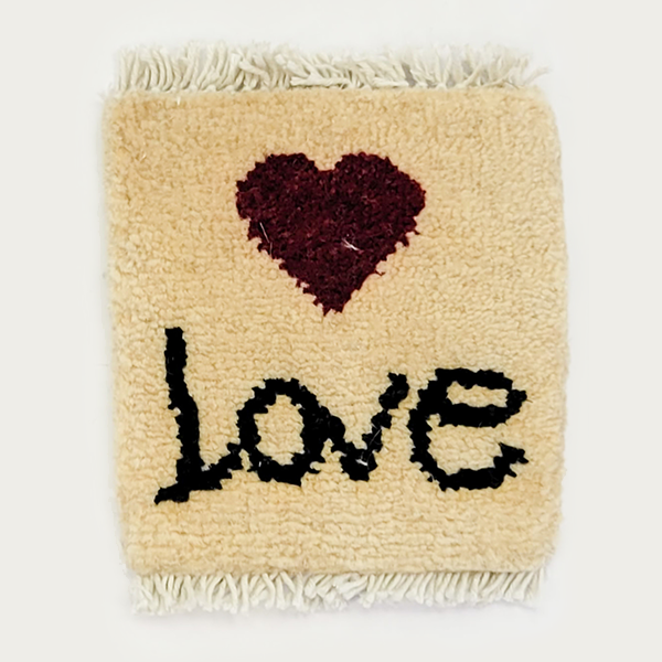 "Love" Rug Coaster