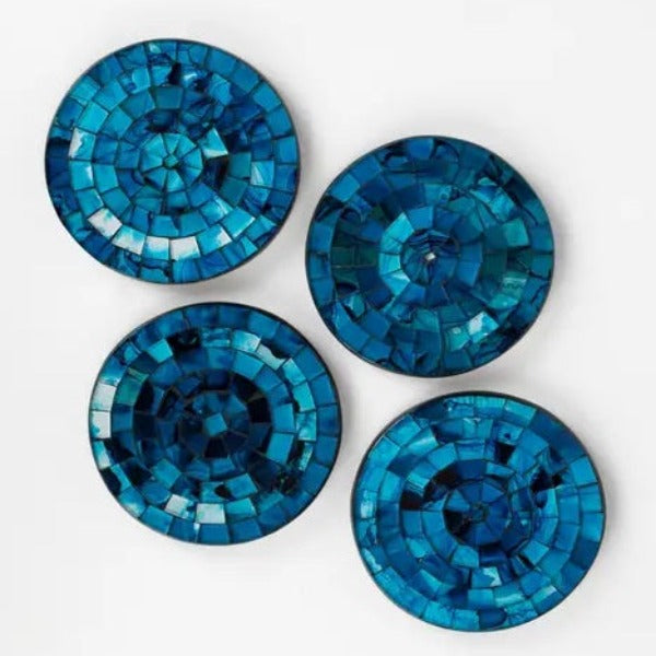 Blue Tones Mosaic Coaster